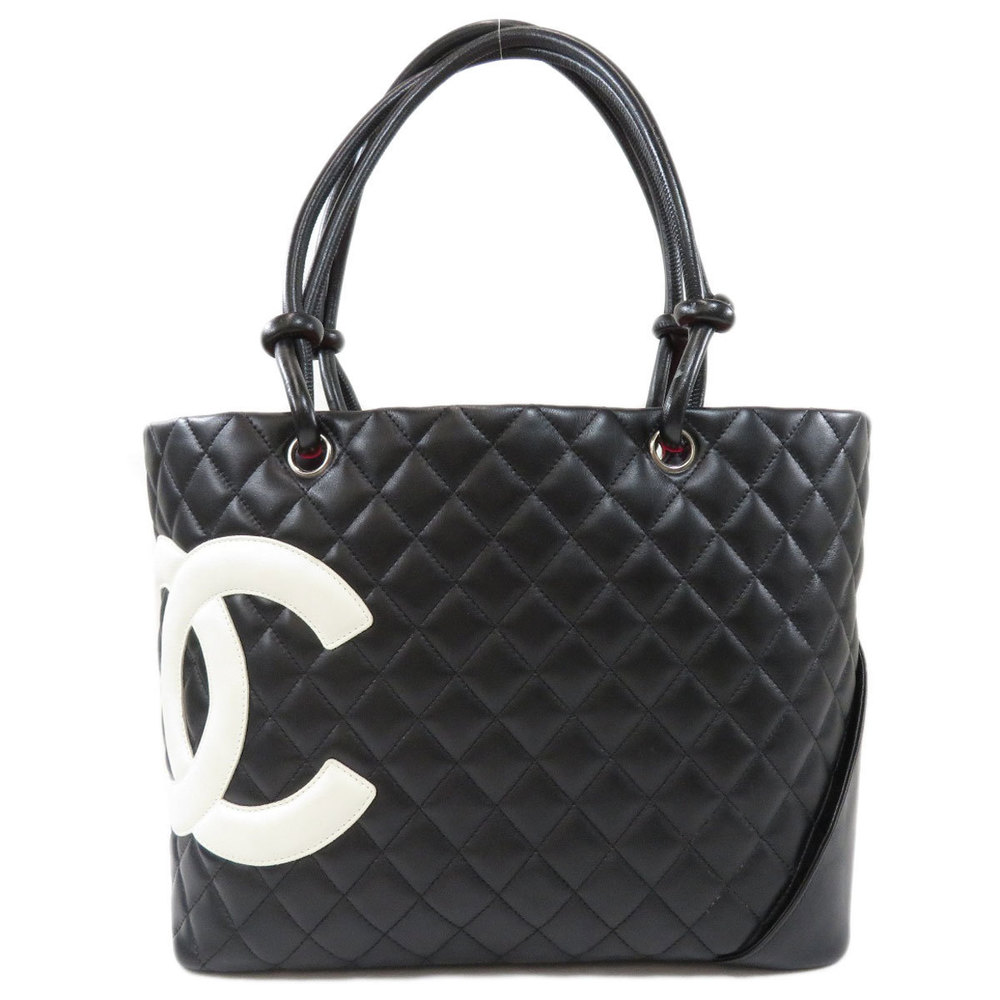 Chanel Cambon Line Tote Bag Calf Black